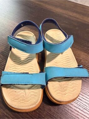 Native Kids Teal Blue Velcro Sandals